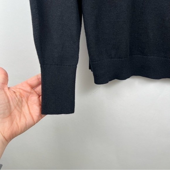 TREASURE & BOND Turtleneck Dropped Shoulder Sweater in Black Size XXS NWT - Picture 8 of 10